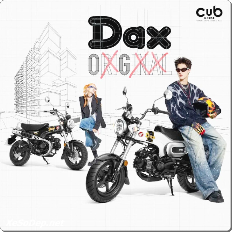 Honda Dax OG White và OG Black (3) Honda Dax OG White va OG Black 3