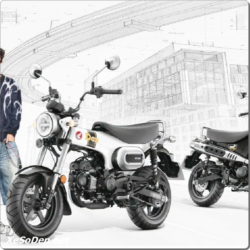 Honda Dax OG White và OG Black (4) Honda Dax OG White va OG Black 4