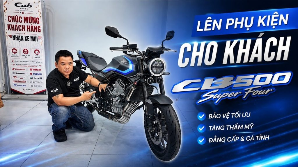 Lên phụ kiện cho Honda CB500 Super Four: Những món đồ chơi đáng lắp để bảo vệ xe và tăng tính thẩm mỹ 1 Lên phụ kiện cho Honda CB500 Super Four
