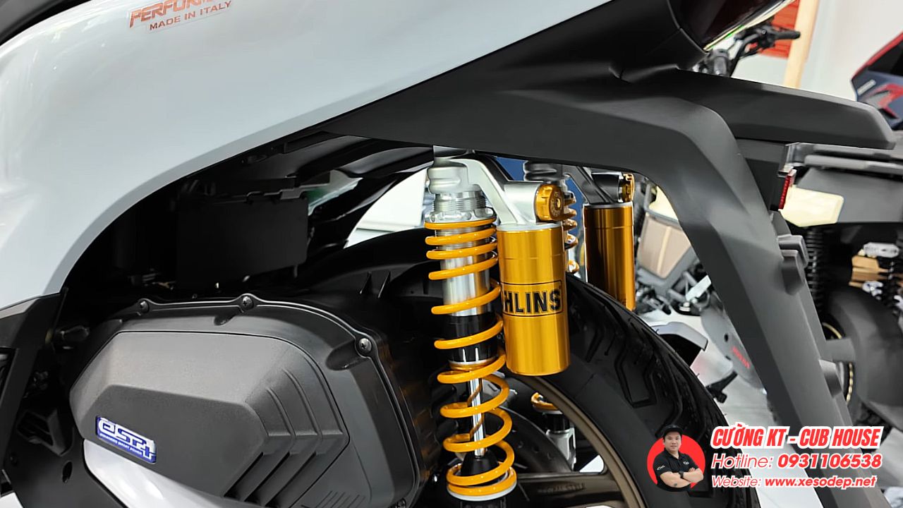Lên phuộc Öhlins cho Honda SH150 nhập Ý
