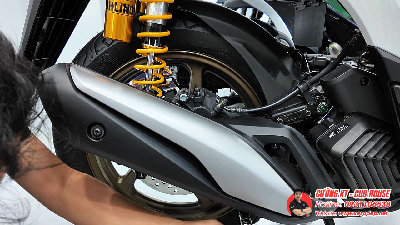 Lên phuộc Öhlins cho Honda SH150 nhập Ý