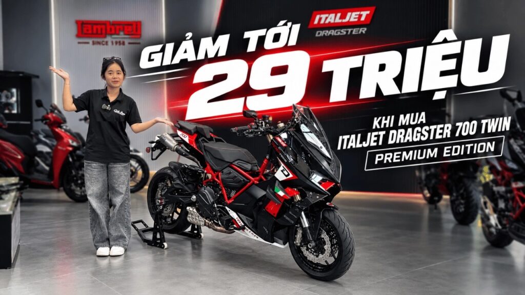 Italjet Dragster 700 Twin Premium Edition giảm 29 triệu dịp Black Friday 2026 1 Italjet Dragster 700 Twin Premium Edition